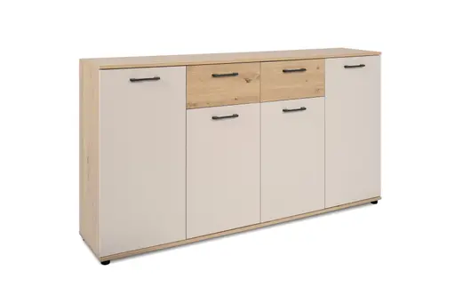 Sideboard- B ca. 160 cm, Eiche Dekor, Beige