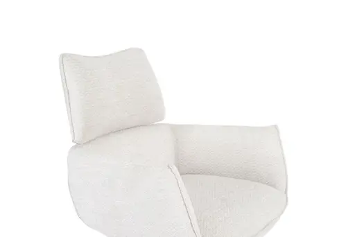 Armlehnstuhl MARGIT - drehbar, Stoff, Silberfarben