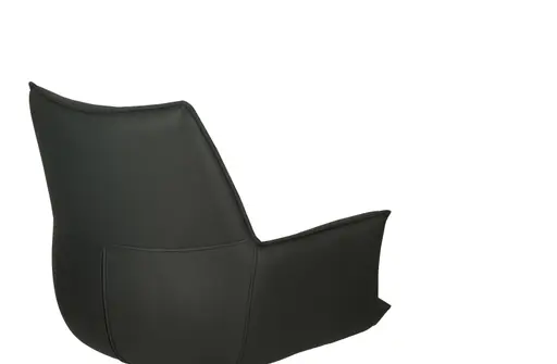 Armlehnstuhl MAKANA - drehbar, Stoff, Schwarz