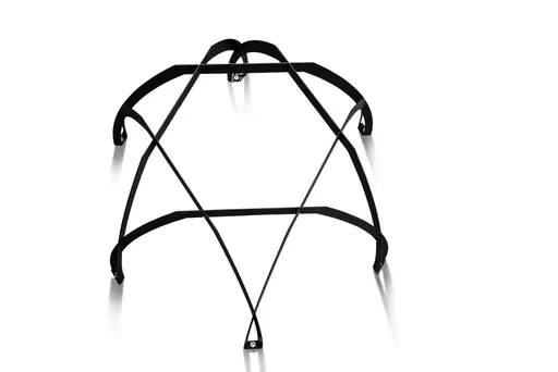 Beistelltisch - Ø/H ca. 50x50 cm, Artisan Eiche Nachbildung, Schwarz