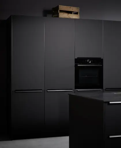 Inselküche 53.190 CO 9 519, Onyxschwarz matt Antifingerprint