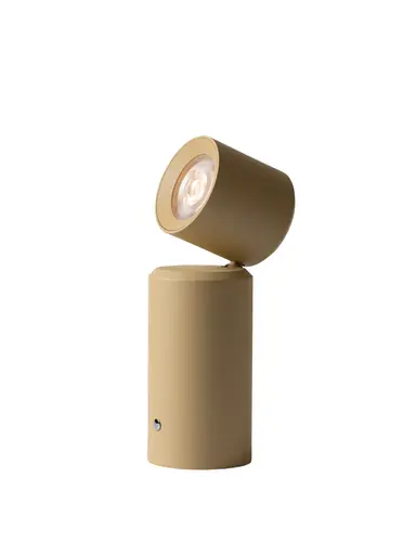 Tisch-/Wandleuchte - BH ca. 6,5x18,5 cm, Beige