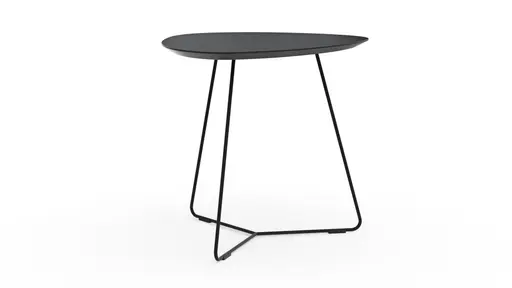 Ecktisch Fano - LBH ca. 59x50x50 cm, Fenix, Schwarz