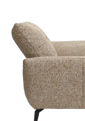 Sessel PAYTON - Loveseat inkl. Rückenneigung, Stoff, Terracotta (Ausstellungskombination)