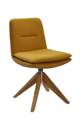 Stuhl Macano - Stoff, Senfgelb
