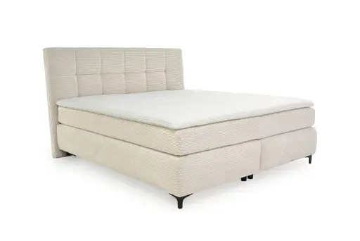 Boxspringbett- Liegefläche ca. 180x200 cm, Stoff, Beige