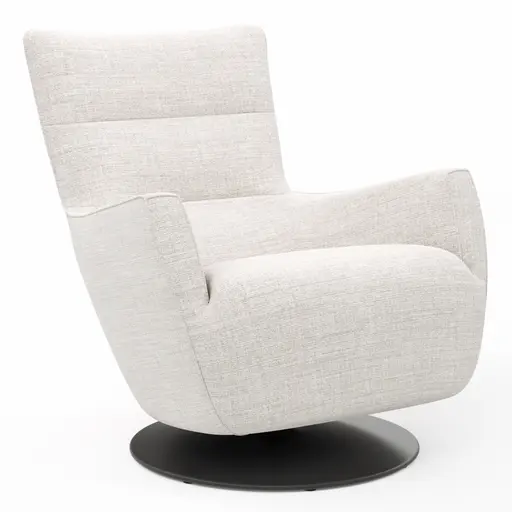 Sessel Lilaia - inkl. Dreh- und Wippfunktion, Stoff, Kaschmir