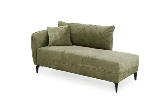 Recamiere JERINA - Stoff, Grün