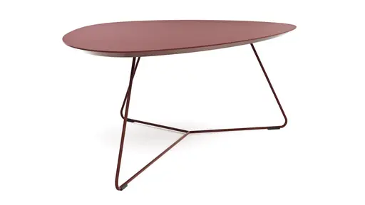 Couchtisch Fano - LBH ca. 121x75x38 cn, Fenix, Bordeaux