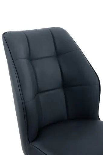 Stuhl - drehbar, Leder, Schwarz