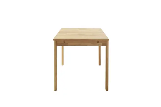 Esstisch - ausziehbar, LB ca. 125x80 cm, Wildeiche massiv geölt