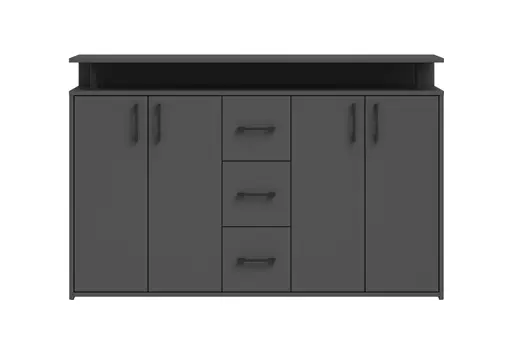 Highboard - B ca. 139 cm, Anthrazit