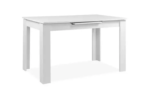 Esstisch - ausziehbar, LB ca. 125x80 cm, Weiß
