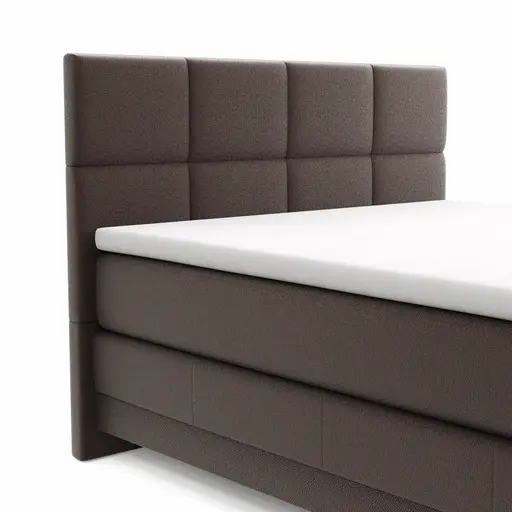 Boxspringbett Alpin Luxe - Liegefläche ca. 160x200 cm, Stoff, Dunkelbraun