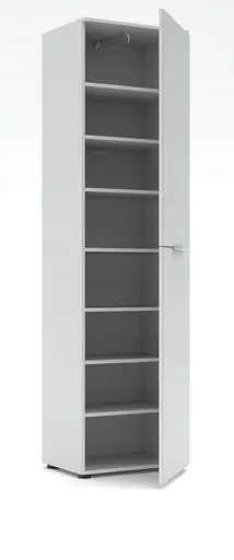 Garderobe - inkl. Sitzkissen, Weiß