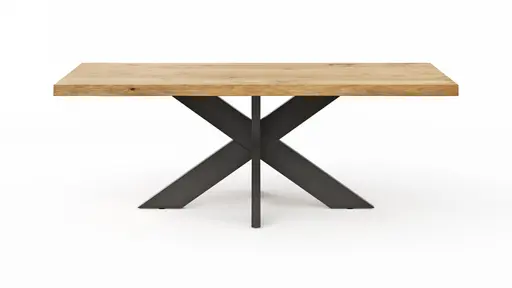 Esstisch Clifton - LB ca. 220x100 cm, Wildeiche massiv