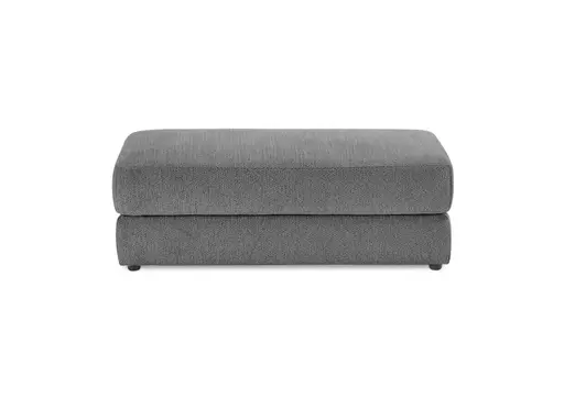 Hocker JOVIN - Stoff, Grau 