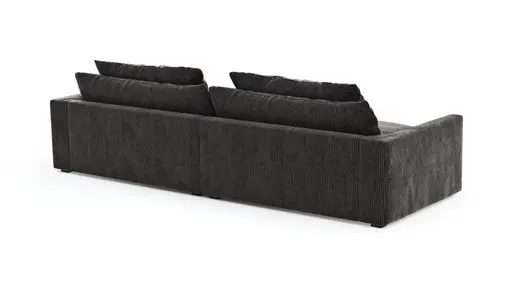 Sofa Ulf - 3,5-Sitzer, Cord, Anthrazit