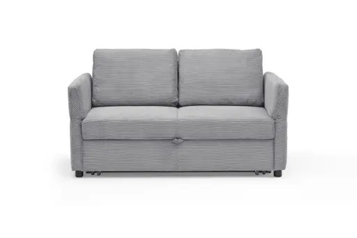 Sofa PRO FLEXX - 2-Sitzer inkl. Schlaffunktion, Stoff, Hellgrau