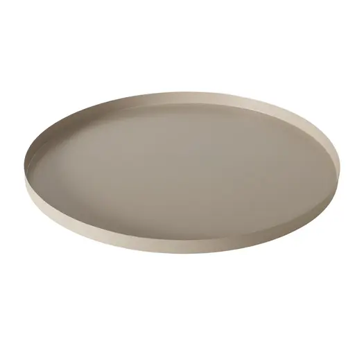 Deko-Tablett - D ca. 40 cm, Beige