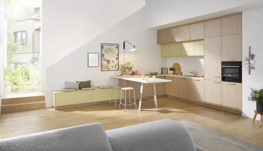 L-Küche 51.230 GL 3 525, holzfarben