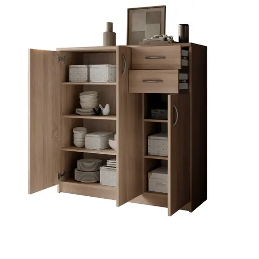 Kommode - B ca. 109 cm, Sonoma Eiche Nachbildung