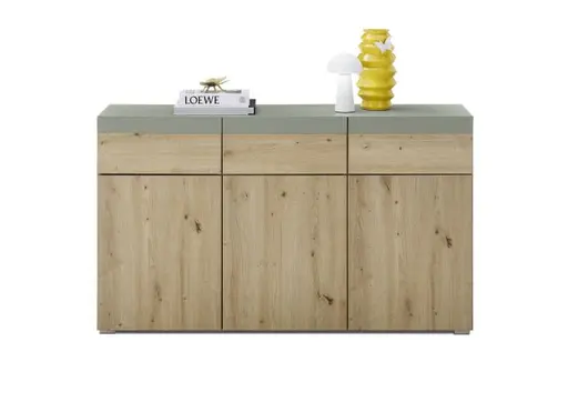 Kommode ROMANA- Eiche Dekor, Salbei