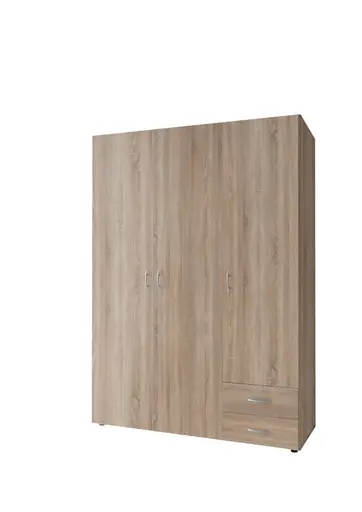 Drehtürenschrank- B ca. 120 cm, Eiche Dekor