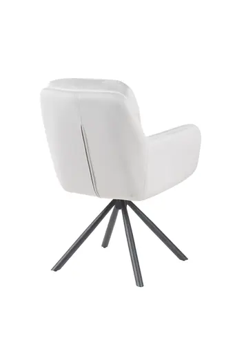 Armlehnstuhl - drehbar, Samtvelour, Hellgrau