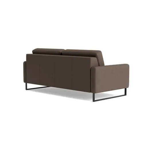 Sofa Aracena - 3-Sitzer, Leder, Dunkelbraun