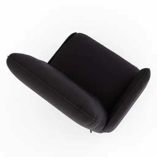 Loungesessel Lovere - Leder, Schwarz, Armlehne links