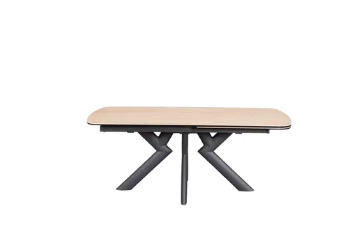 Esstisch MAXIE - ausziehbar, LB ca. 190x98 cm, Glaskeramik, Holzfarben