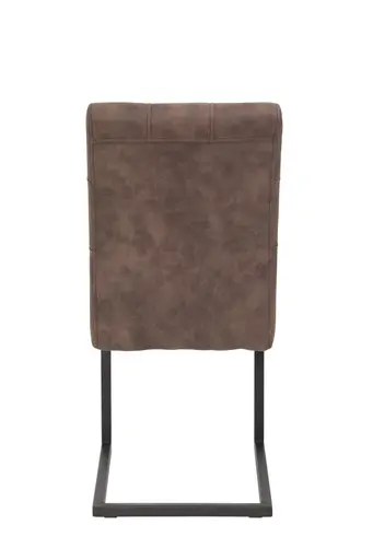 Freischwinger - Stoff, Vintage Braun