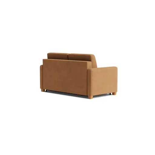 Sofa Lakeville 1 - inkl. Schlaffunktion, Gestell schwarz, Stoff, Senfgelb
