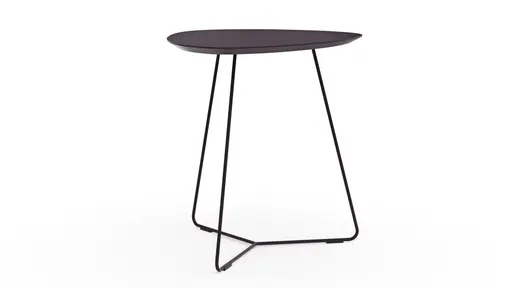 Ecktisch Fano - LBH ca. 59x50x55 cm, Fenix, Aubergine
