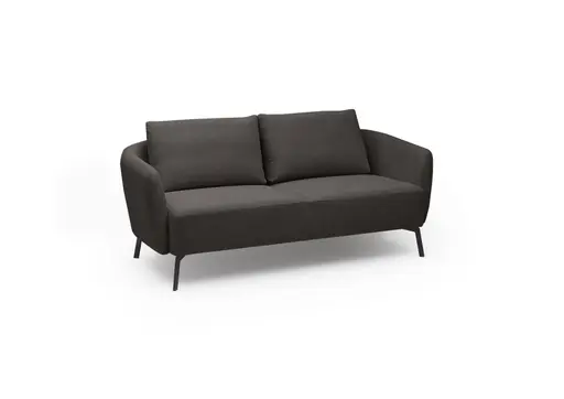Sofa CARLLOTA - 2,5-Sitzer, Stoff, Espresso