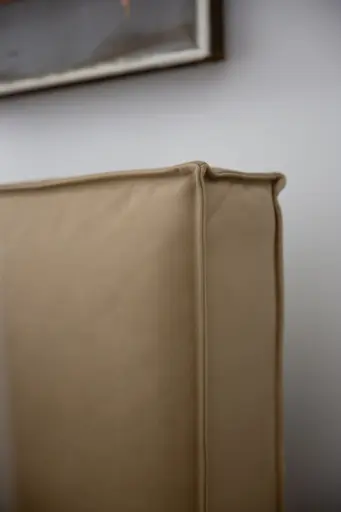 Bett Alvito - Liegefläche ca. 180x200 cm, Leder, Cappuccino