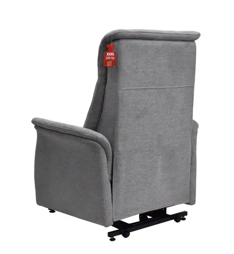 TV-Sessel MARCIO - Aufstehhilfe, Relaxfunktion, Stoff, Hellgrau