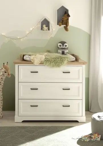 Wickelkommode - inkl. Auflage, Anderson Pine Nachbildung, Artisan Eiche Nachbildung