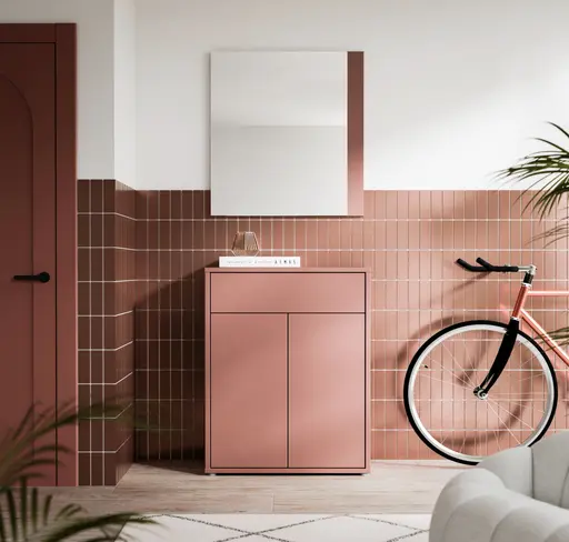 Kompaktgarderobe FAID- Terracotta