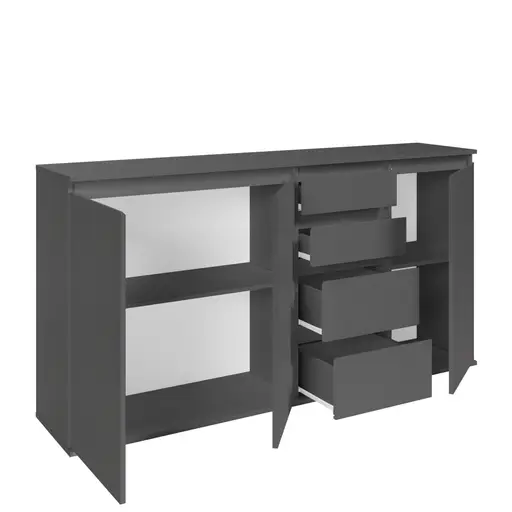 Kommode - B ca. 160 cm, Anthrazit