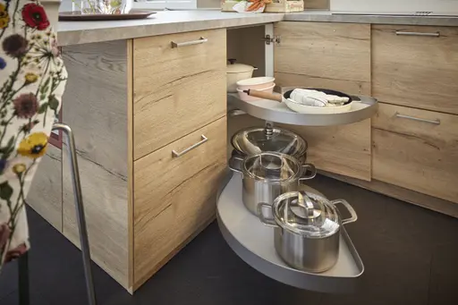 U-Küche 52.190 GL 7 519, Alteiche Provence Synchronpore Nachbildung 