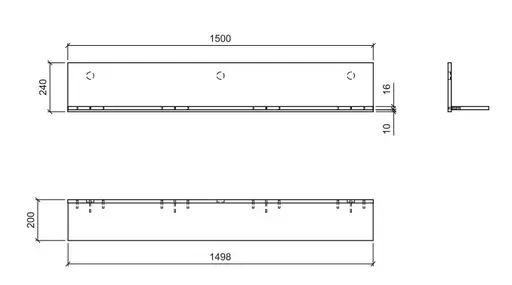Wandboard- Eiche Dekor