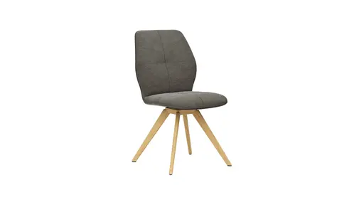 Polsterstuhl Dinner -  Stoff, Dunkelbraun