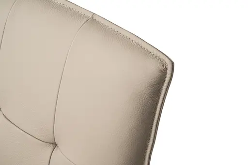 Stuhl MARCELLA - drehbar, Leder, Latte