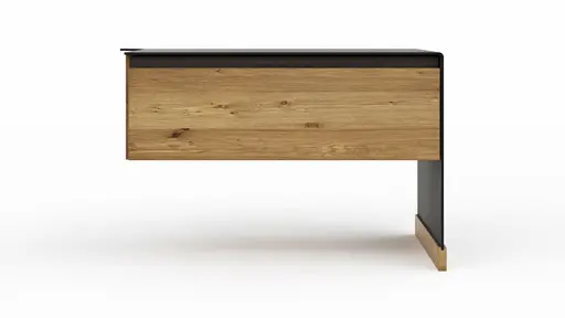 Nachtkonsole Baltimore - Rechts, Wildeiche massiv, Metall