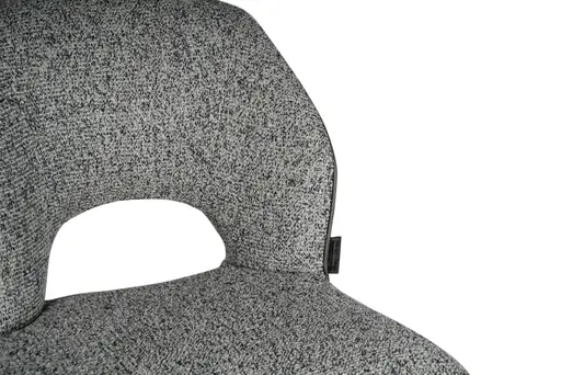 Barhocker MAILE - drehbar, höhenverstellbar, Stoff, Grau, Anthrazit