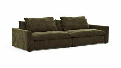 Sofa Ulf - 3,5-Sitzer, Cord, Moos
