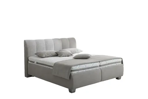 Polsterbett- Liegefläche ca. 180x200 cm, Stoff, Hellgrau