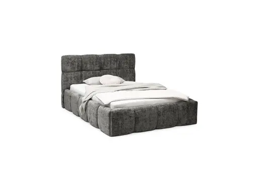 Bettgestell SANDRIN R- Liegefläche ca. 160x200 cm, Stoff, Grau